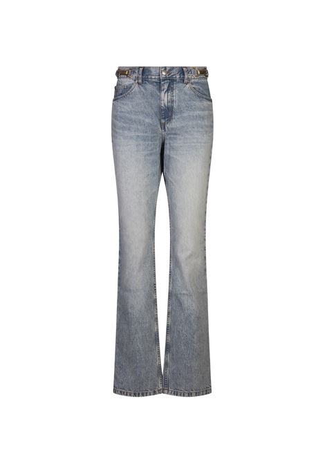 Clasp-Embellished Mid-Rise Tapered Jeans STELLA MCCARTNEY | 6D0287-3SPH834052