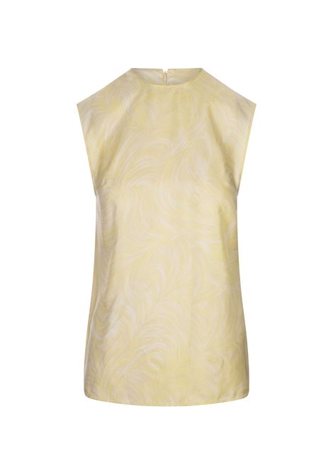 Printed Yellow Silk Top STELLA MCCARTNEY | 6T0017-3ES2057053