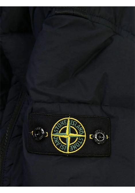 Piumino Con Cappuccio Blu Navy  SEAMLESS TUNNEL NYLON DOWN -TC STONE ISLAND JUNIOR | 811640328V0020