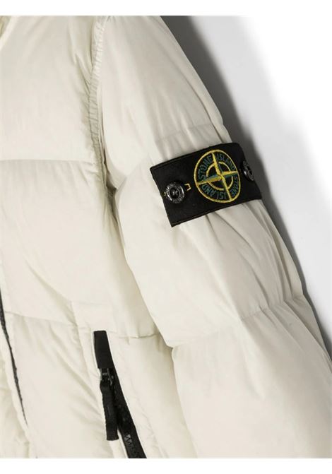 Piumino Con Cappuccio Stucco SEAMLESS TUNNEL NYLON DOWN -TC STONE ISLAND JUNIOR | 811640328V0097