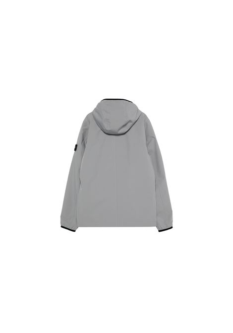 Grey Hooded Jacket  STONE ISLAND JUNIOR | 811640527V0060