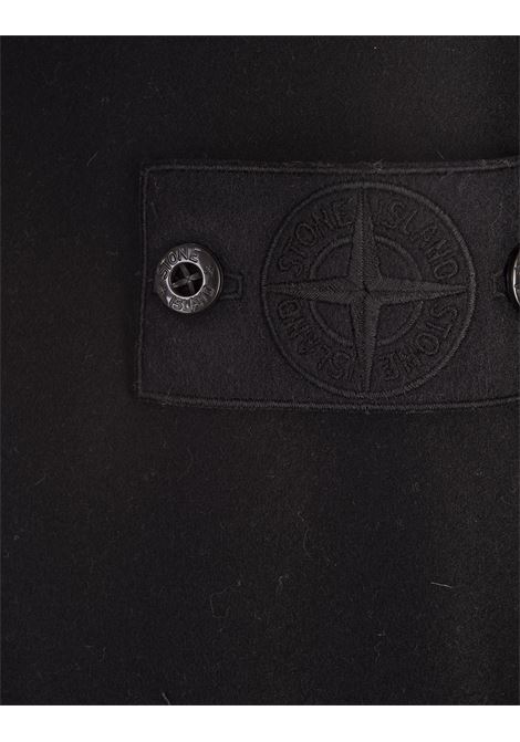 Giacca In Flanella Nera STONE ISLAND | 8115120F4V0029