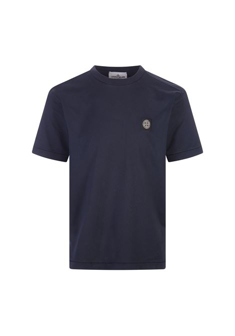 T-Shirt In Cotone 60/2 Blu Navy STONE ISLAND | 811524113A0020