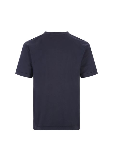 Navy Blue 60/2 Cotton T-Shirt STONE ISLAND | 811524113A0020