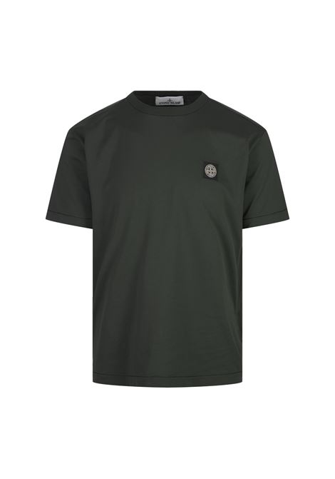 T-Shirt In Cotone 60/2 Grigio Piombo STONE ISLAND | 811524113V0062