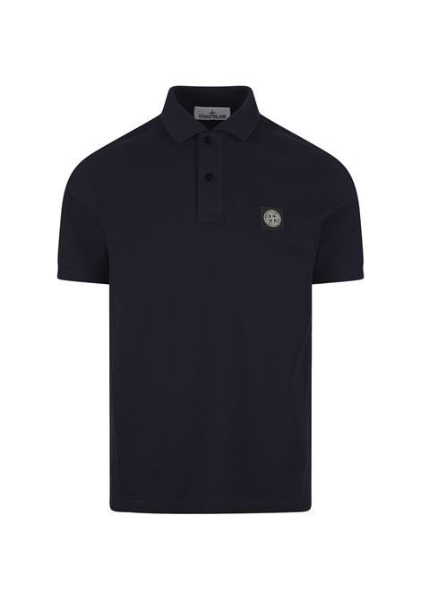 Navy Blue Piqu? Slim Fit Polo Shirt STONE ISLAND | 81152SC17A0020