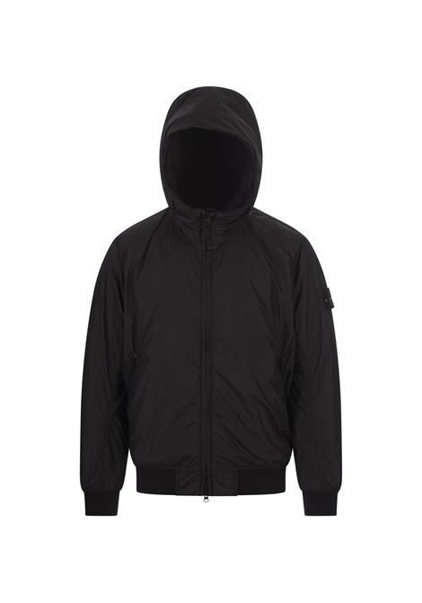 STONE ISLAND Blouson Nero In CRINKLE REPS R-NY - STONE ISLAND