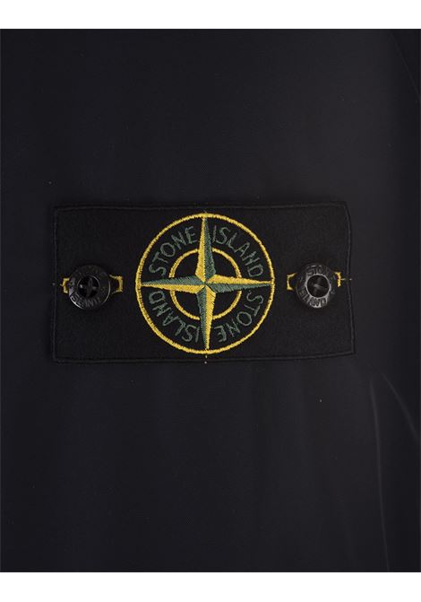 Giacca in Micro Twill Di Poliestere Blu Navy STONE ISLAND | 811543426V0020