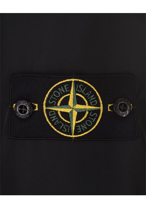 Giacca in Micro Twill Di Poliestere Nero STONE ISLAND | 811543426V0029