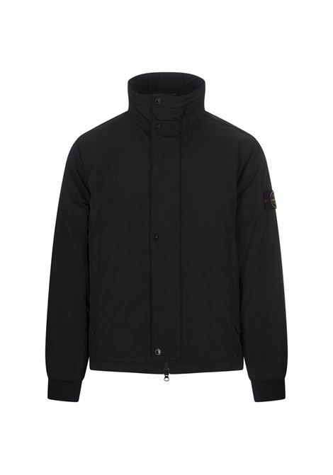 Black Micro Twill Hooded Blouson STONE ISLAND | 811543726V0029