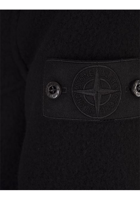 Giubbotto Heavy Melton Ghost Piece Nera STONE ISLAND | 8115441F5V0029