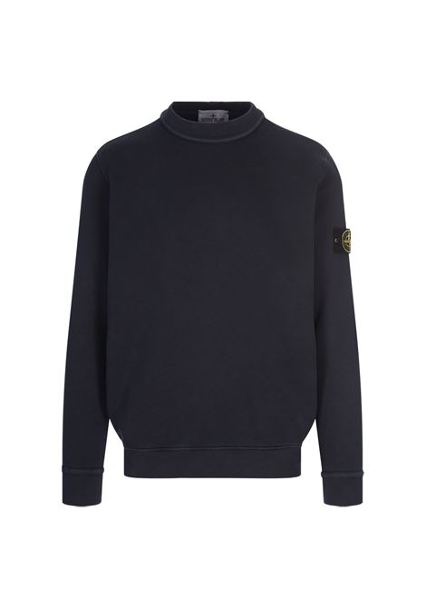 Felpa In Cotone Organico Con Struttura Diagonale ed Effetto OLD STONE ISLAND | 811561241V0120