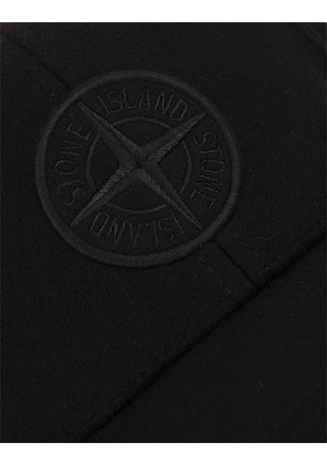 Black Crew Neck Sweatshirt With Stone Island Badge  STONE ISLAND | 8115629F7V0029