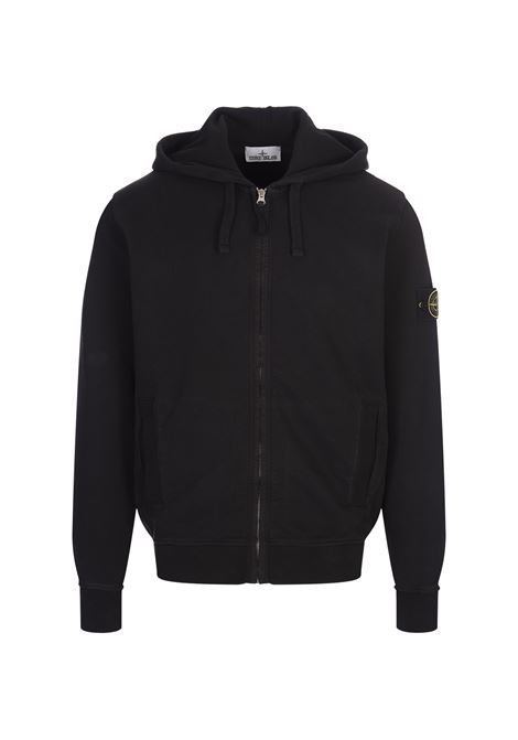 Felpa Full Zip Con Cappuccio In Cotone Organico STONE ISLAND | 811563520V0029