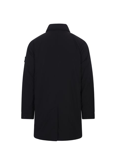 STONE ISLAND Car Coat in Micro Twill Blu Navy - STONE ISLAND