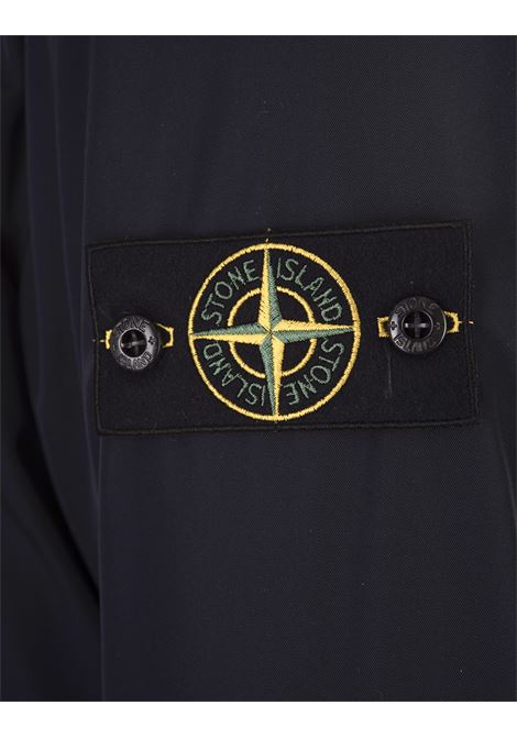 Car Coat in Navy Blue Micro Twill STONE ISLAND | 811570626V0020