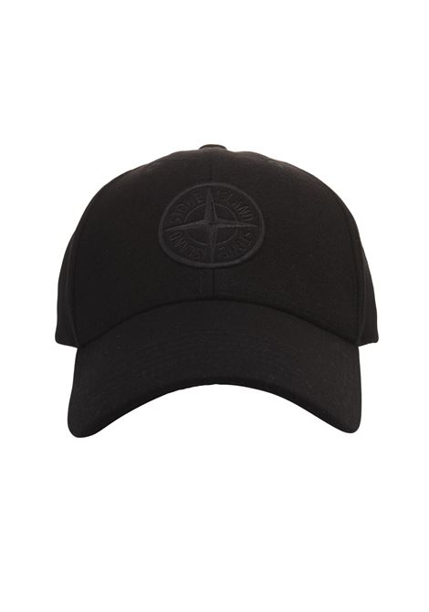 Black Flannel Baseball Hat STONE ISLAND | 811599660V0029