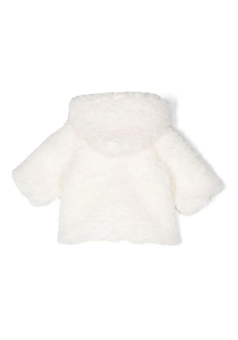 Cappotto Con Cappuccio In Teddy Bianco TEDDY & MINOU | I24CN015PE026100