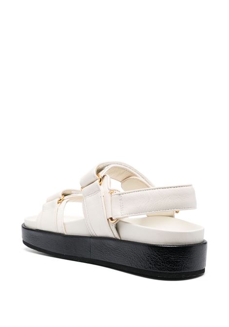 Kira Sporty Sandals In White Leather TORY BURCH | 144328104