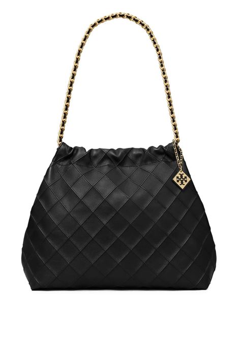 TORY BURCH Borsa Fleming Morbida Nera Con Coulisse - TORY BURCH