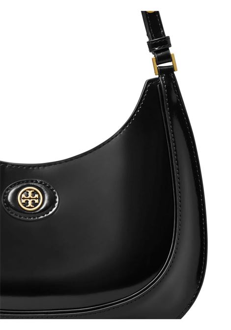 Borsa a Mezzaluna Robinson Convertibile In Pelle Nera TORY BURCH | 154729001