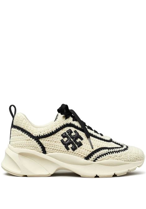 TORY BURCH Sneakers Good Luck In New Ivory/Perfect Black - TORY BURCH