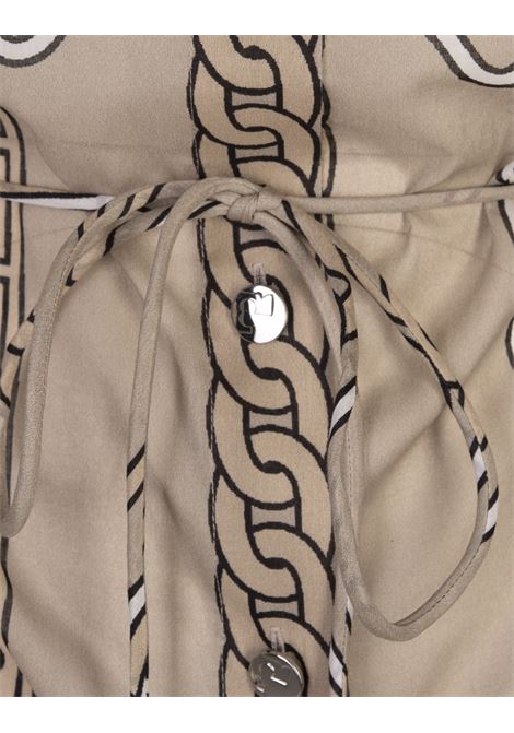 Khaki Zebra Scarf Cotton Brigitte Tunic TORY BURCH | 161196252