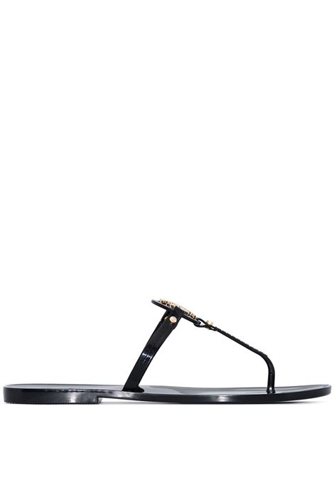 Miller Sandals In Black and Gold TORY BURCH | 9296001