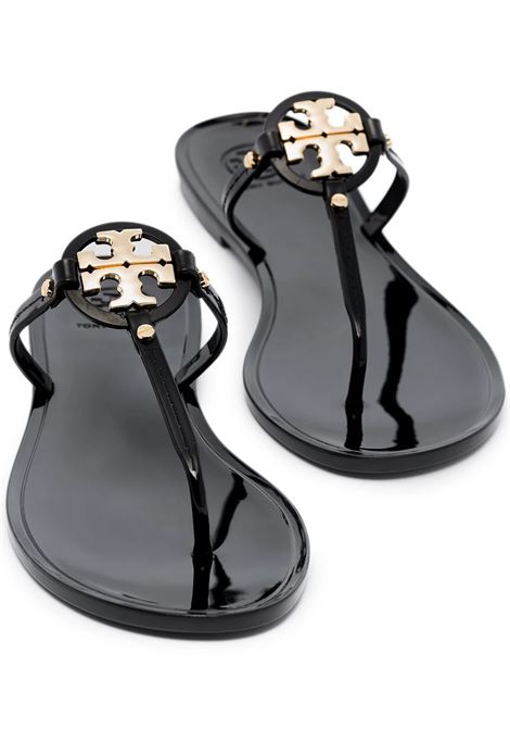 Miller Sandals In Black and Gold TORY BURCH | 9296001