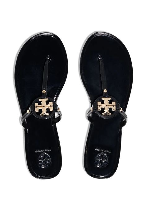 Miller Sandals In Black and Gold TORY BURCH | 9296001