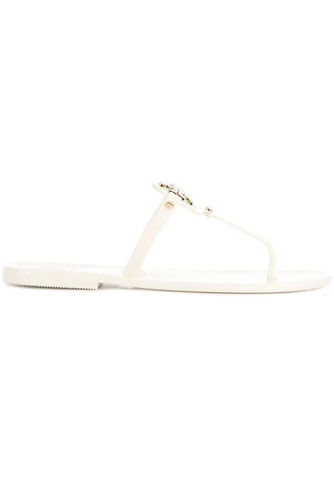 TORY BURCH Sandalo Miller In Bianco e Oro - TORY BURCH