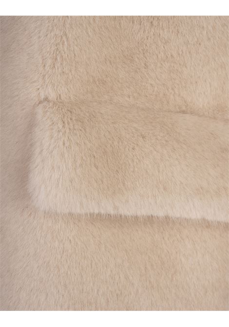 Cappotto Lungo in Finta Pelliccia Beige VALENTINI 1972 | 2110BEIGE