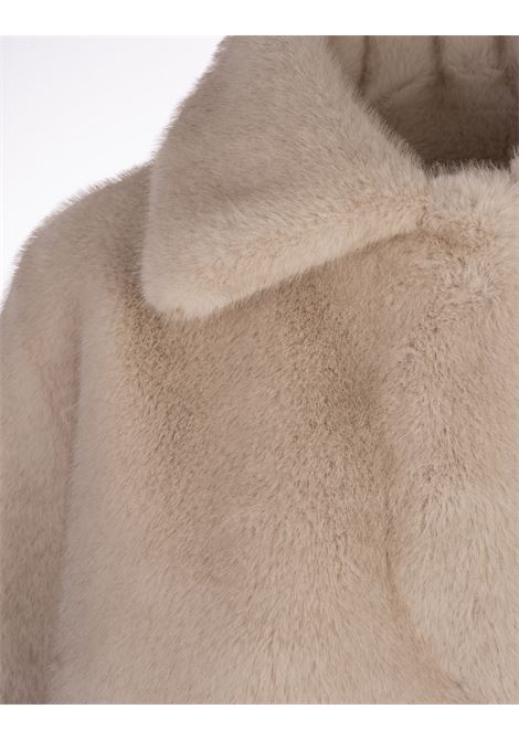 Cappotto Lungo in Finta Pelliccia Beige VALENTINI 1972 | 2110BEIGE