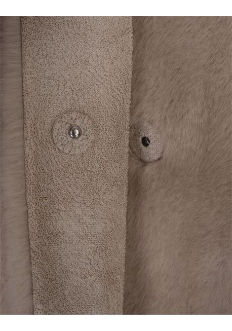 Beige Faux Fur Long Coat VALENTINI 1972 | 2110BEIGE