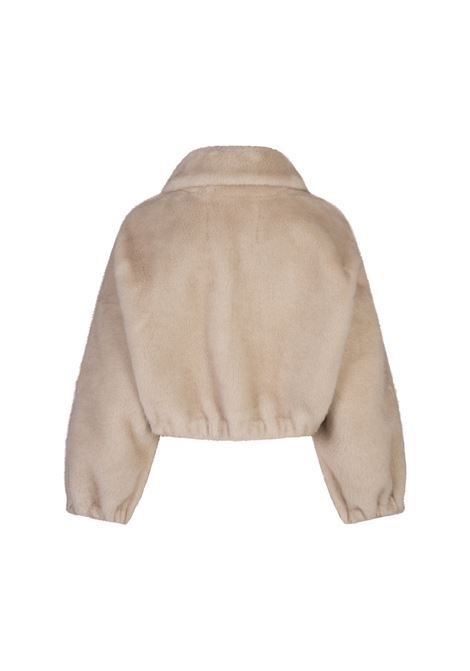 Beige Faux Fur Short Caban VALENTINI 1972 | 2130BEIGE