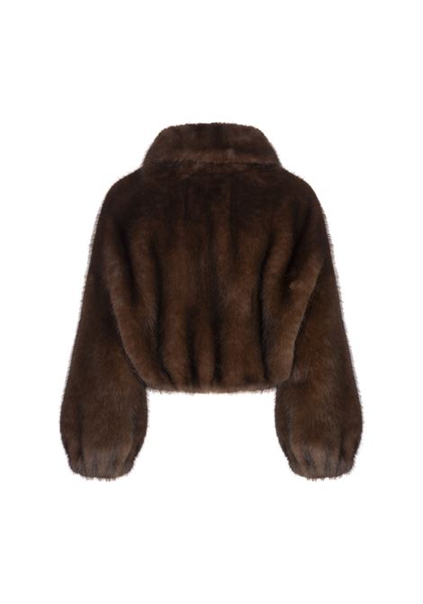 Brown Faux Fur Short Caban VALENTINI 1972 | 2130COCOA