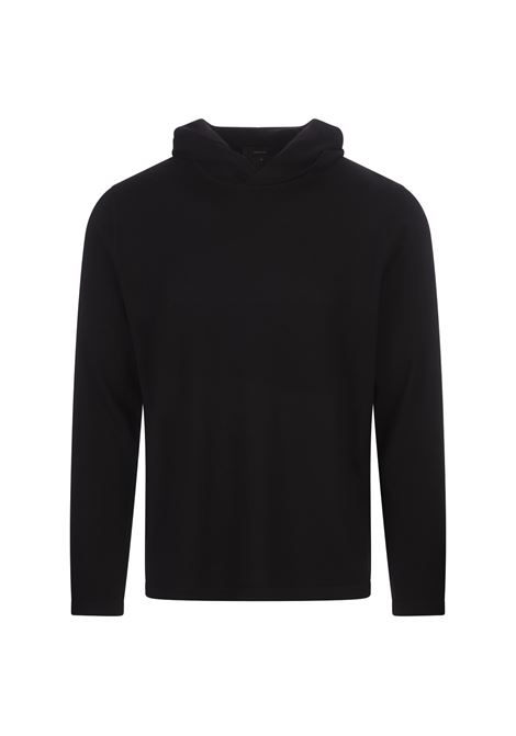 Black Hoodie In Wool And Cashmere VINCE | MR7856860001BLK