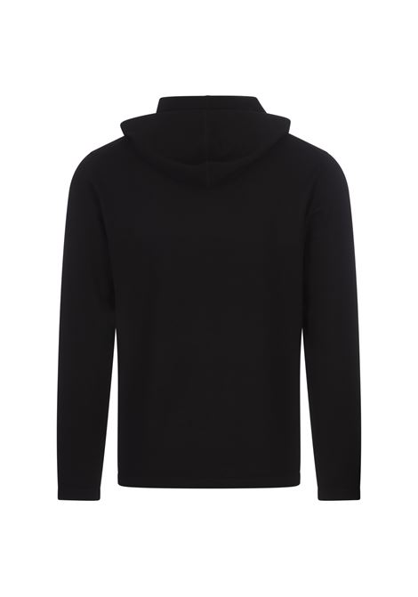 Black Hoodie In Wool And Cashmere VINCE | MR7856860001BLK