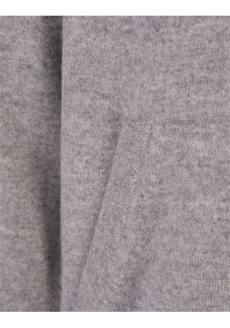 Felpa Con Zip e Cappuccio In Cashmere Grigio VINCE | MR7866893061HGY