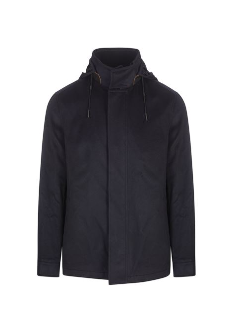 ZEGNA Overjacket Cima in Oasi Cashmere Elements Blu Navy - ZEGNA