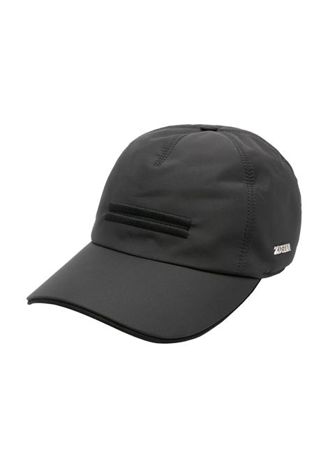 Black Technical Fabric Baseball Cap ZEGNA | E8I00H-B8CBK1