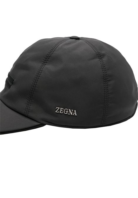 Black Technical Fabric Baseball Cap ZEGNA | E8I00H-B8CBK1