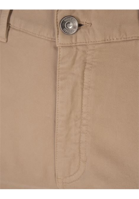 Jeans Roccia in Cotone Elasticizzato Beige ZEGNA | E8PZW-CITY830