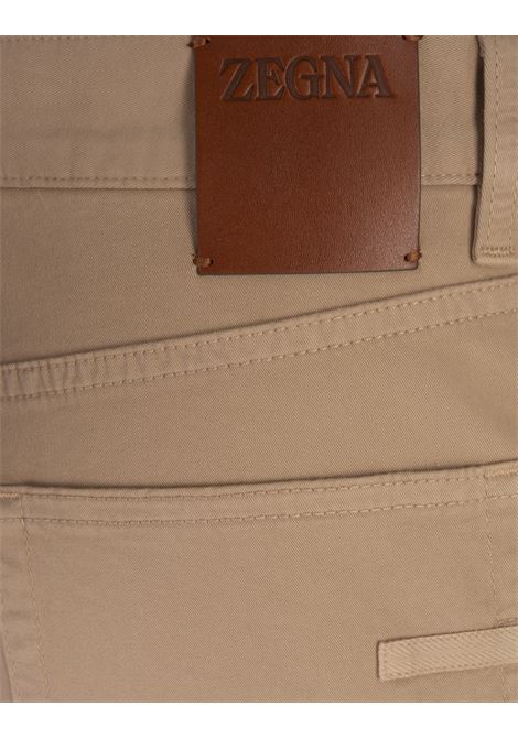 Beige Stretch Cotton Roccia Jeans ZEGNA | E8PZW-CITY830