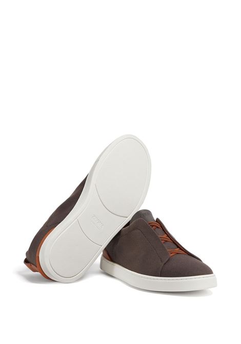 Brown #UseTheExisting Triple Stitch Sneakers ZEGNA | LHUTE-S7006ZSNR