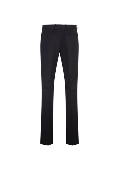 Black Stretch Cotton Slim Fit Trousers ZEGNA | UEI17A8-TR00B09R