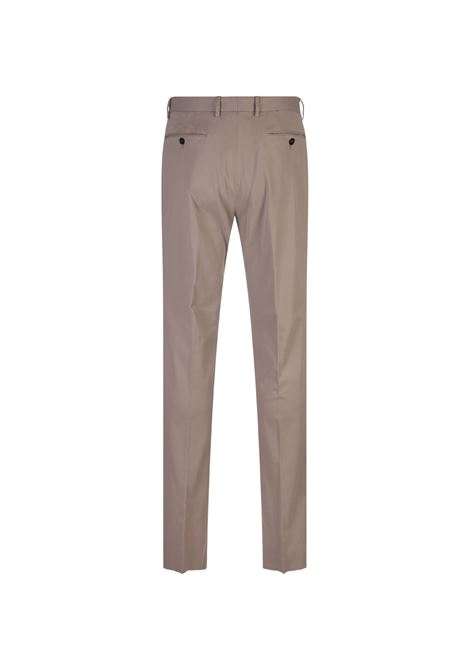 Pantaloni Slim Fit In Cotone Stretch Taupe ZEGNA | UEI17A8-TR00N02R