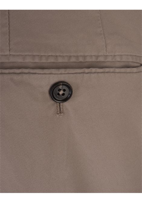 Taupe Stretch Cotton Slim Fit Trousers ZEGNA | UEI17A8-TR00N02R