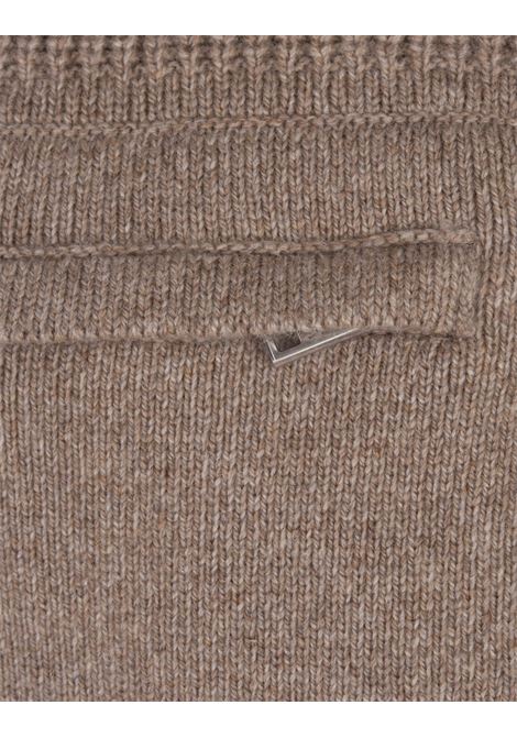 Taupe Cashmere Sweater With Pocket ZEGNA | UEK77A8-ECT110N92