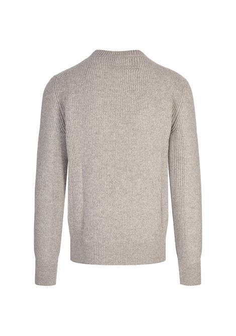 Maglione a Girocollo in Oasi Cashmere Grigio Chiaro ZEGNA | UEK81A8-110K91